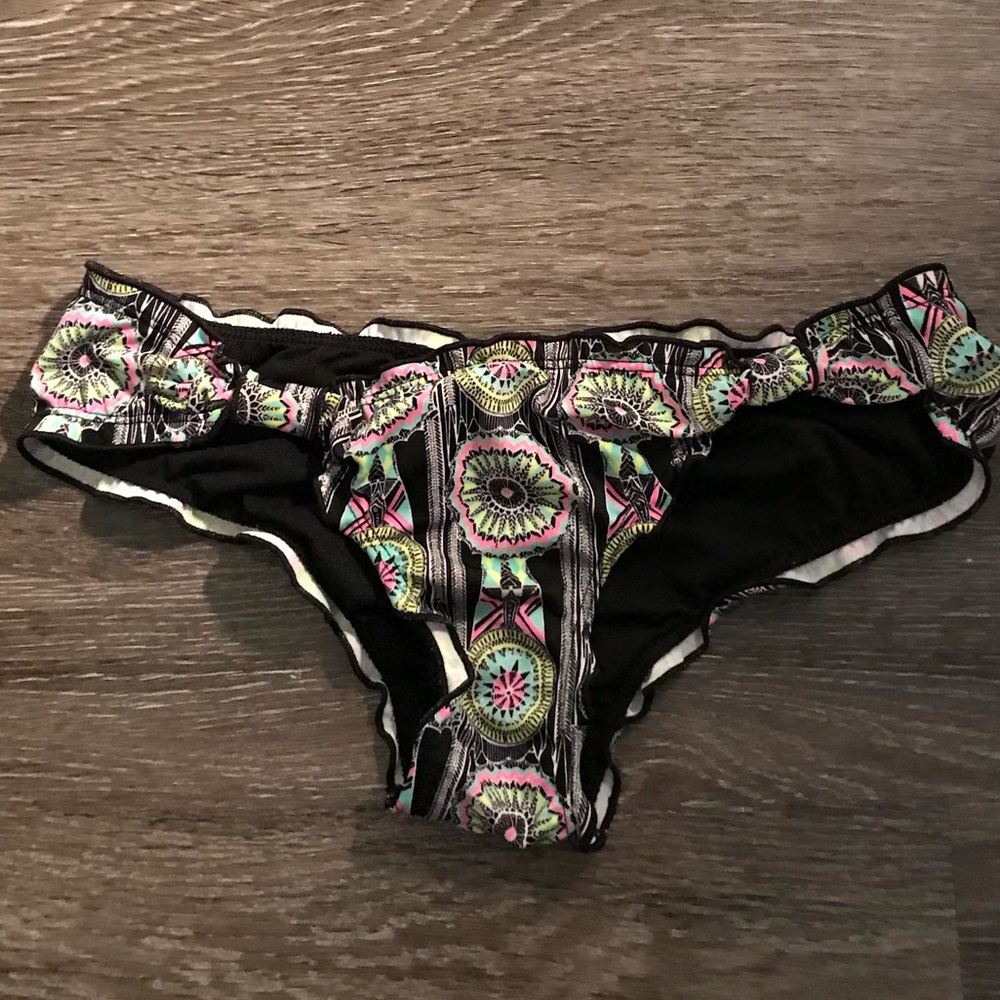 Neon Ruffle Bikini Bottom - Picture 2 of 4